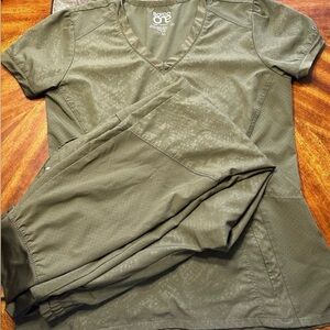Barco One Olive Green Scrub Set